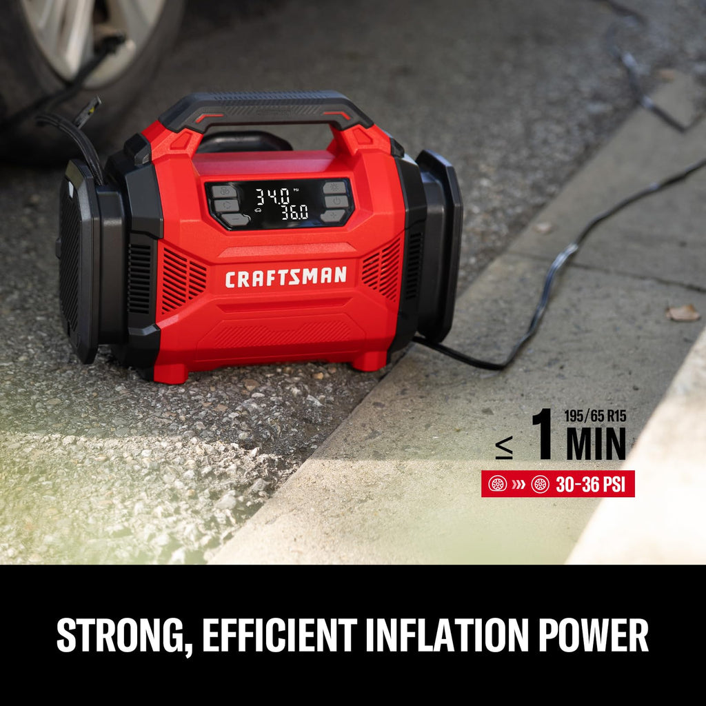 Dual Power Tire Inflator with Digital Gauge G883
