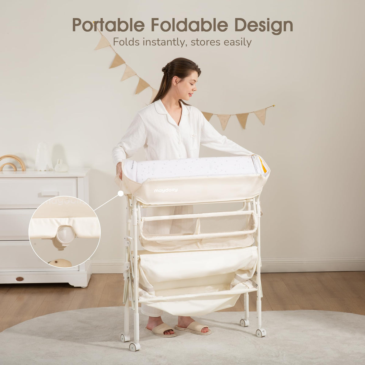 Portable Foldable Waterproof Baby Changing Table U1044