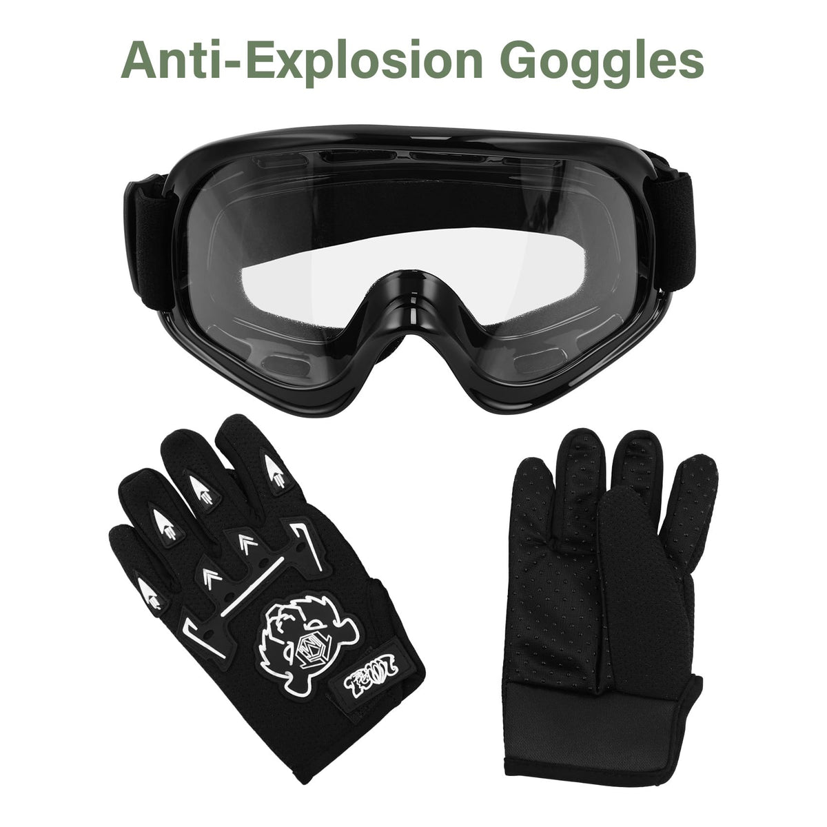 Youth Kids Motocross Helmet with Goggles & Gloves P993