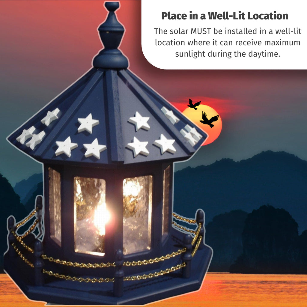 Solar Powered Lighthouse Kit with LED Lights Q636