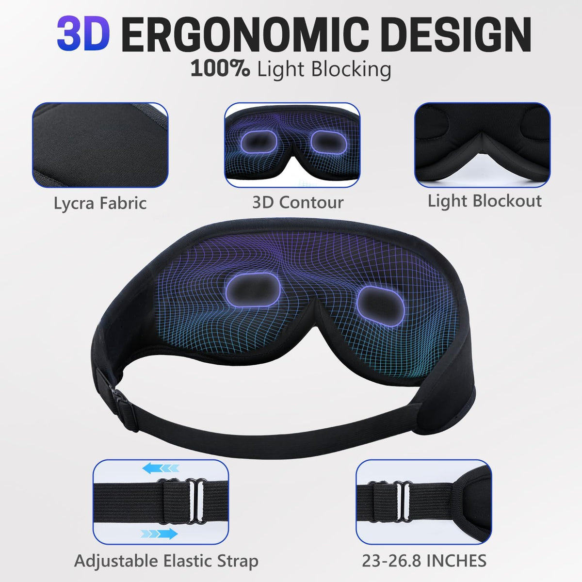 Sleep Mask with Bluetooth Headphones L9861