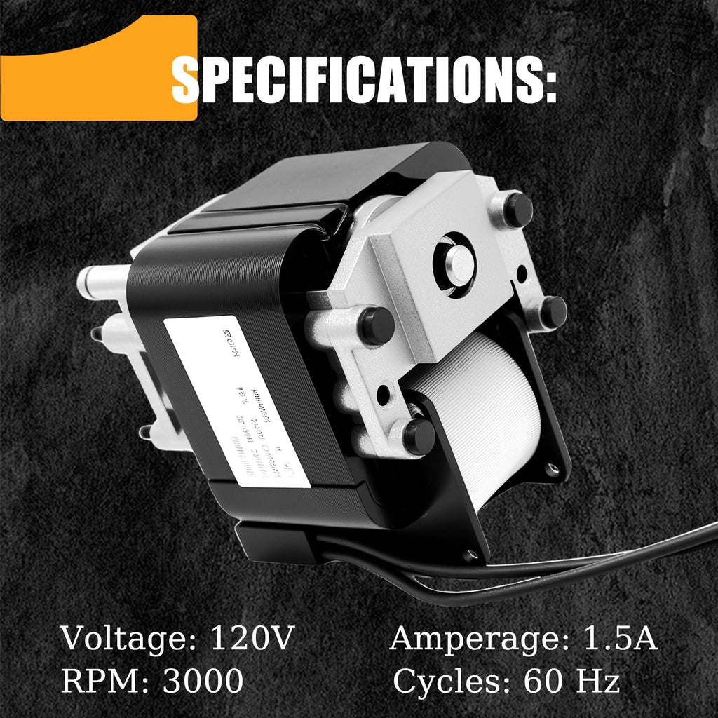 Vent Fan Motor 1.5A 120V 3000rpm E476