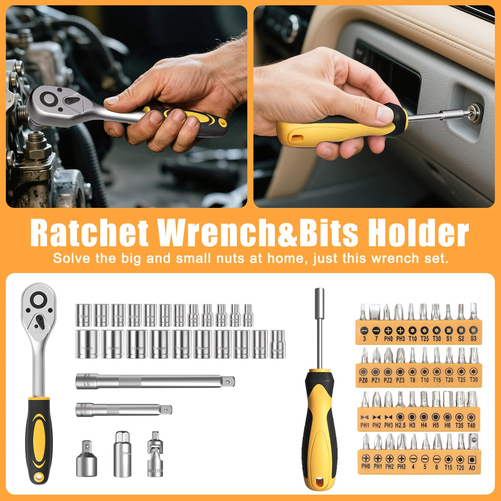 328 Piece Hand Repair Tool Kit with Storage Case R1311