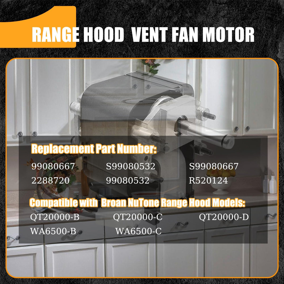 Vent Fan Motor 1.5A 120V 3000rpm E476
