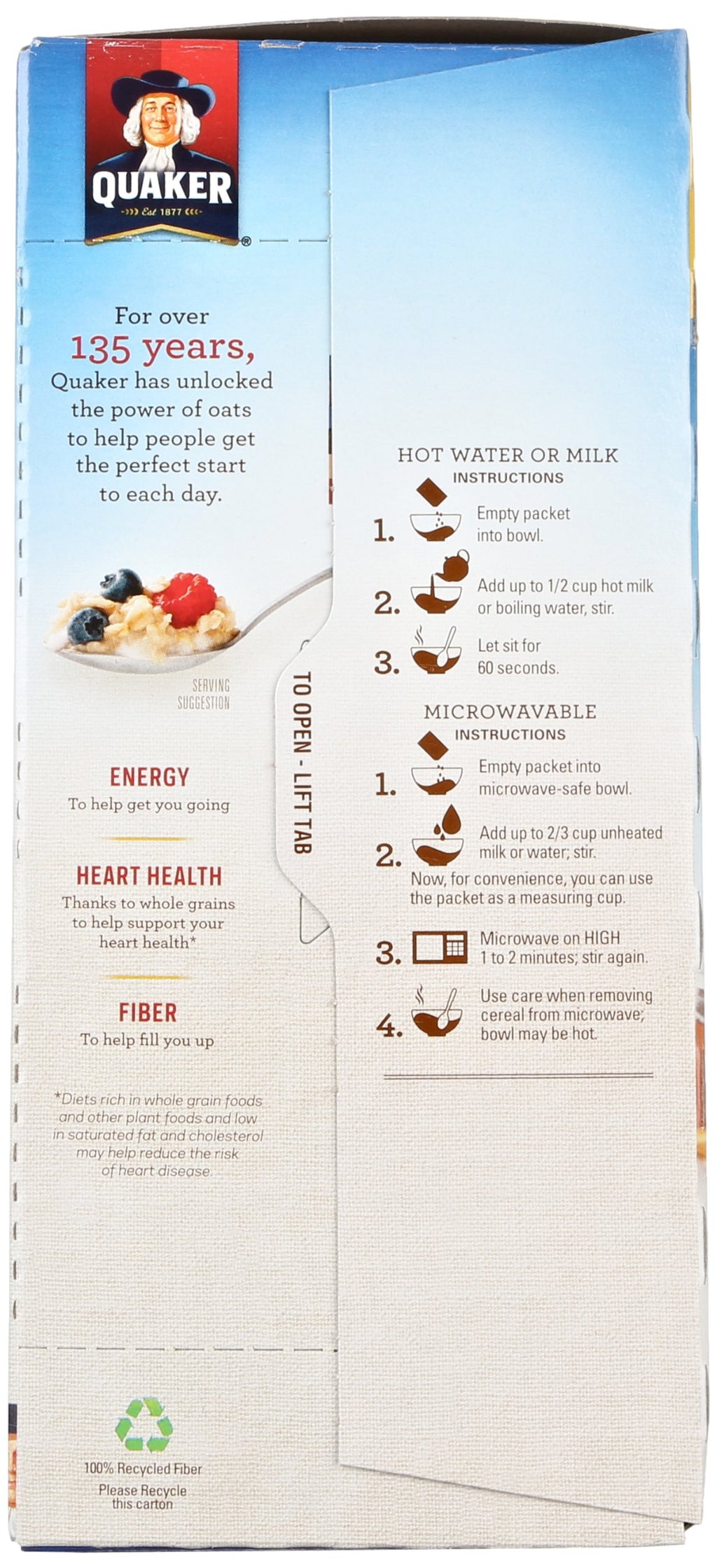 Instant Oatmeal 18 Count Z41601