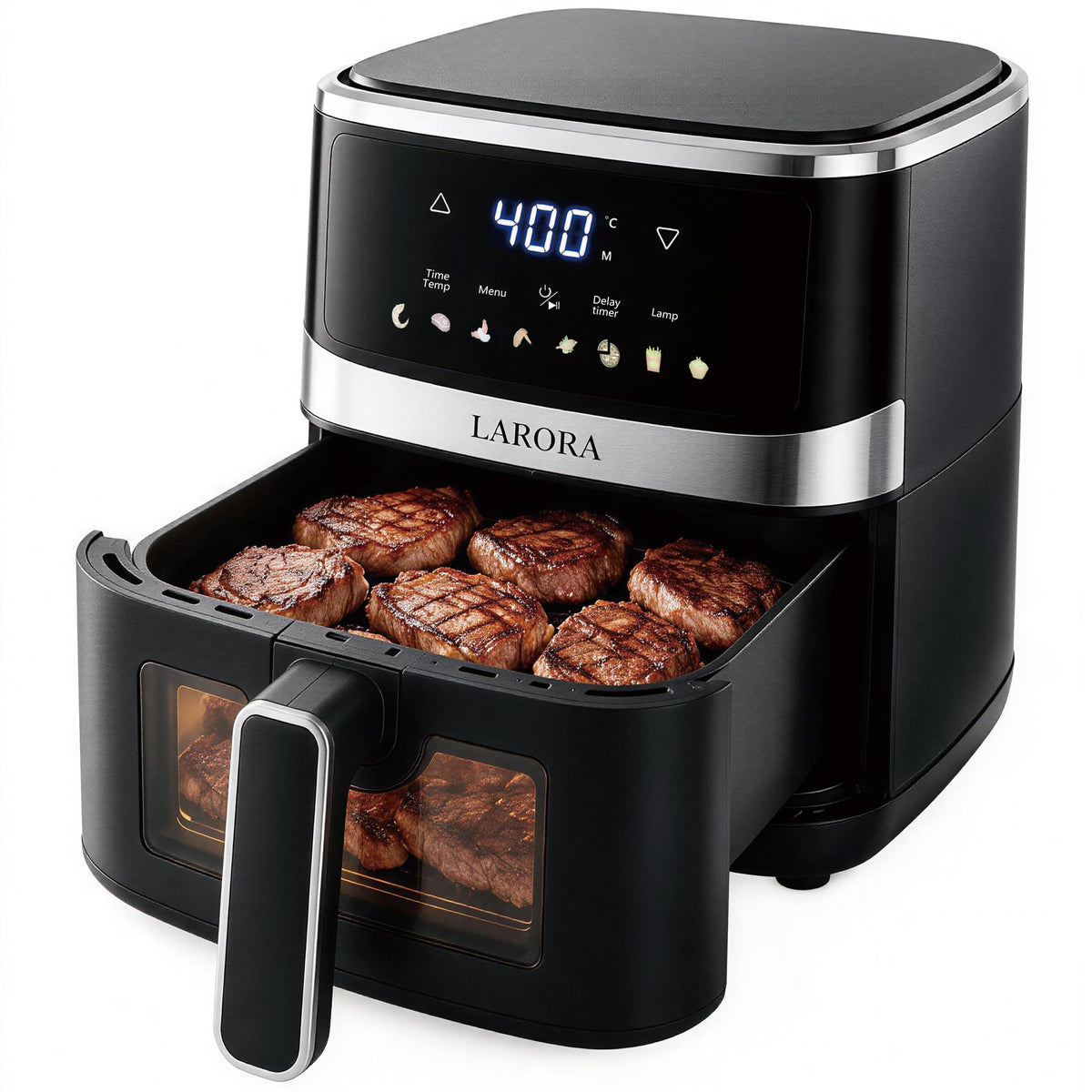 6 QT Family Size Air Fryer with Visible Cooking Window O785170