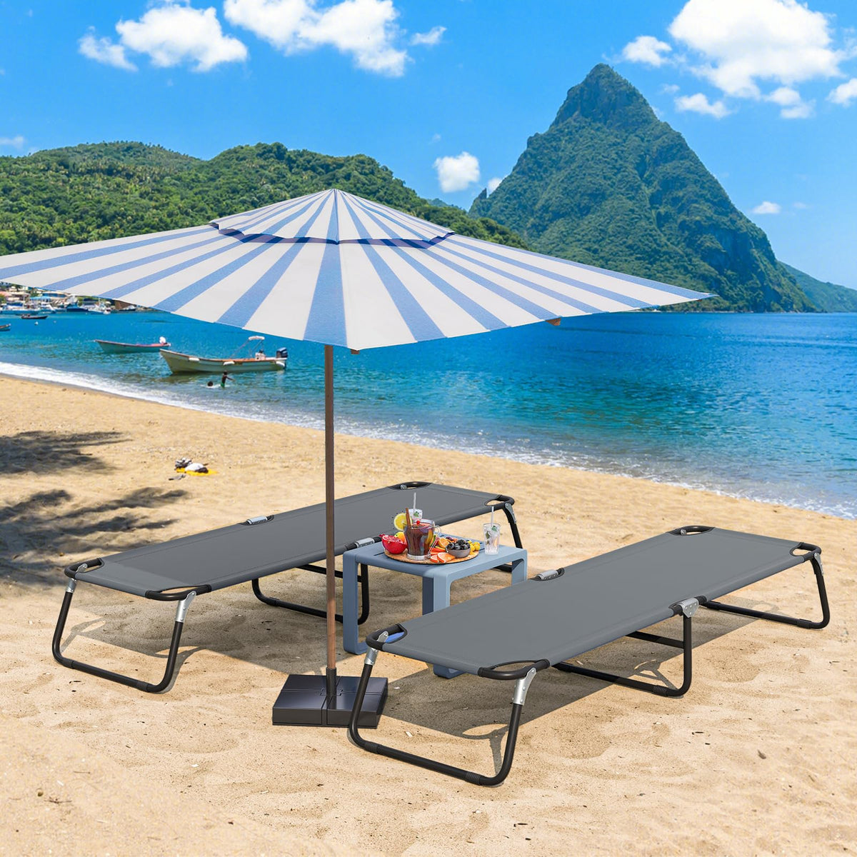 Folding Camping Cot Portable Ultralight Compact Sleeping Cot Bed Oxford Fabric S330