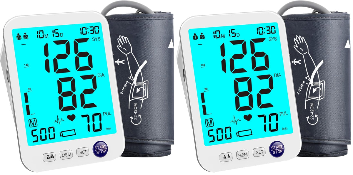 Automatic Digital Blood Pressure Monitor Upper Arm Adjustable Cuff E58112