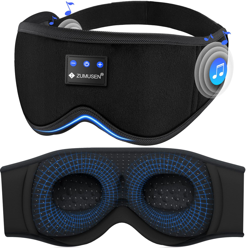 Bluetooth Sleep Headphones Mask with 3D Stereo Speakers J931