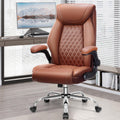 Ergonomic High Back Leather Office Chair with Lumbar Support Y78644