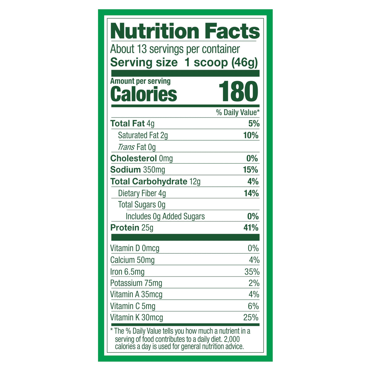 Vanilla Plant Based Protein Powder S96889