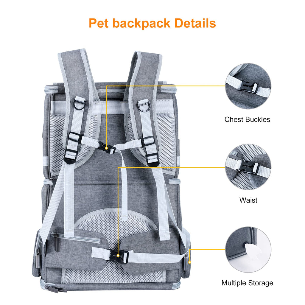 Double Compartment Pet Carrier Backpack F7182