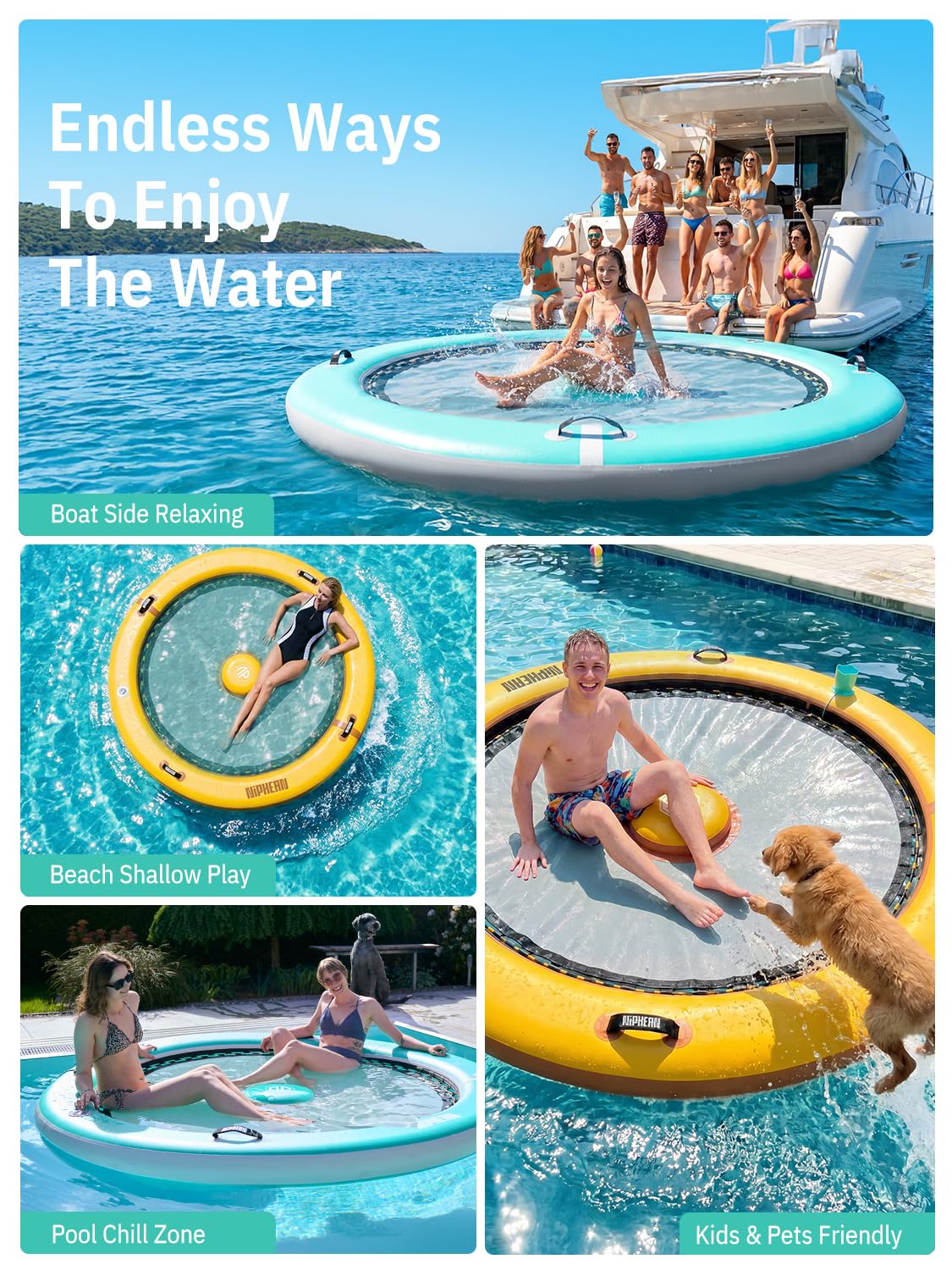 Inflatable Water Hammock 8FT V60357