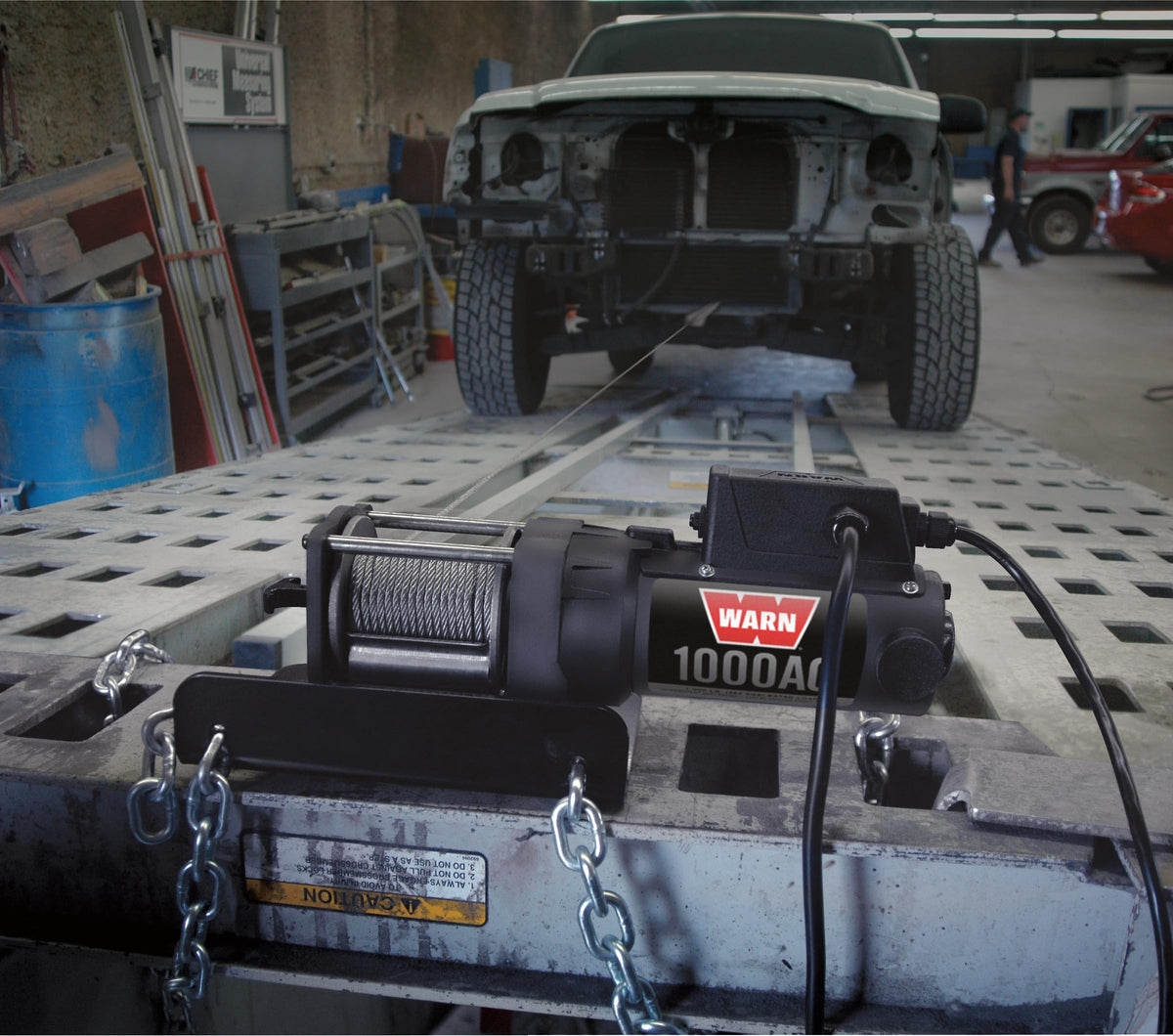 1000 lb 120V AC Electric Winch with Steel Cable V51404