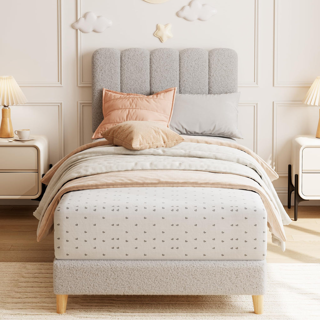 Twin Bed Frame with Headboard A119