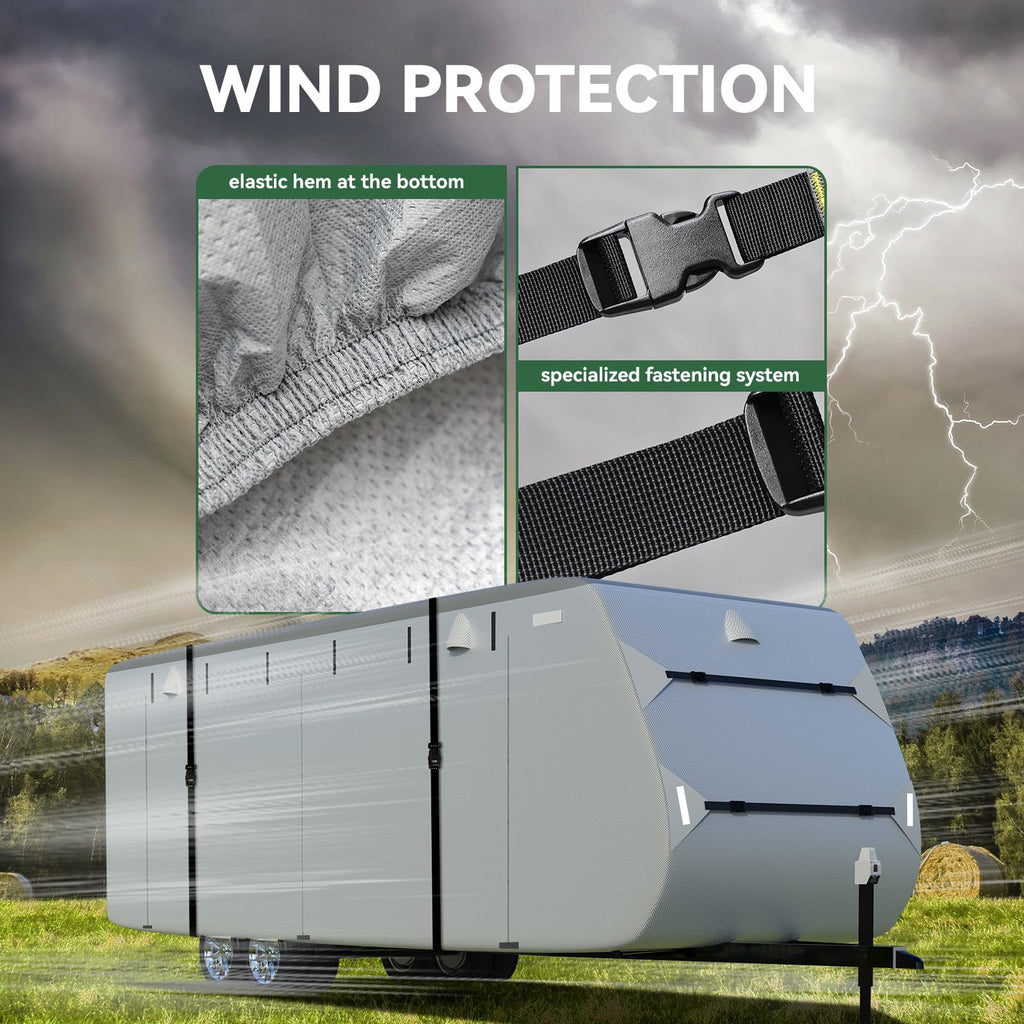 Grey 27'-30' RV Travel Trailer Cover Z753800