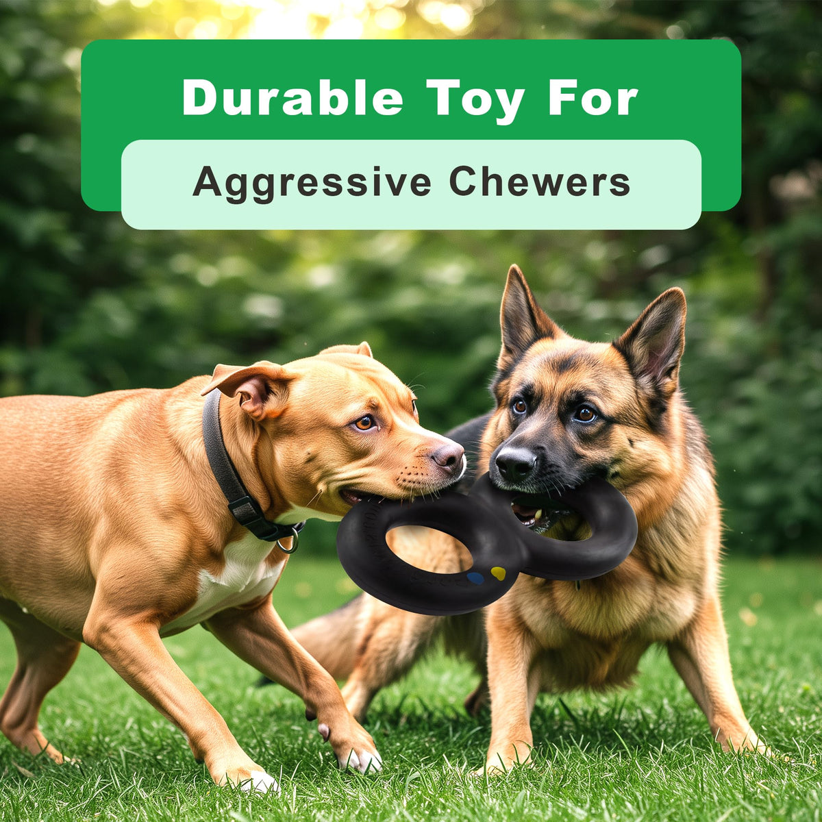 Black Heavy Duty Tug Dog Toy P16010