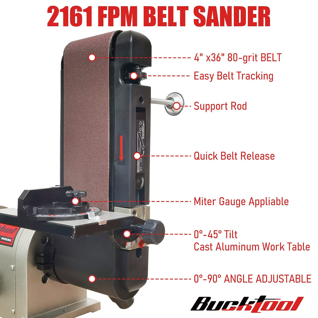 Bench Belt Disc Sander 4x36" Belt 6" Disc W44505