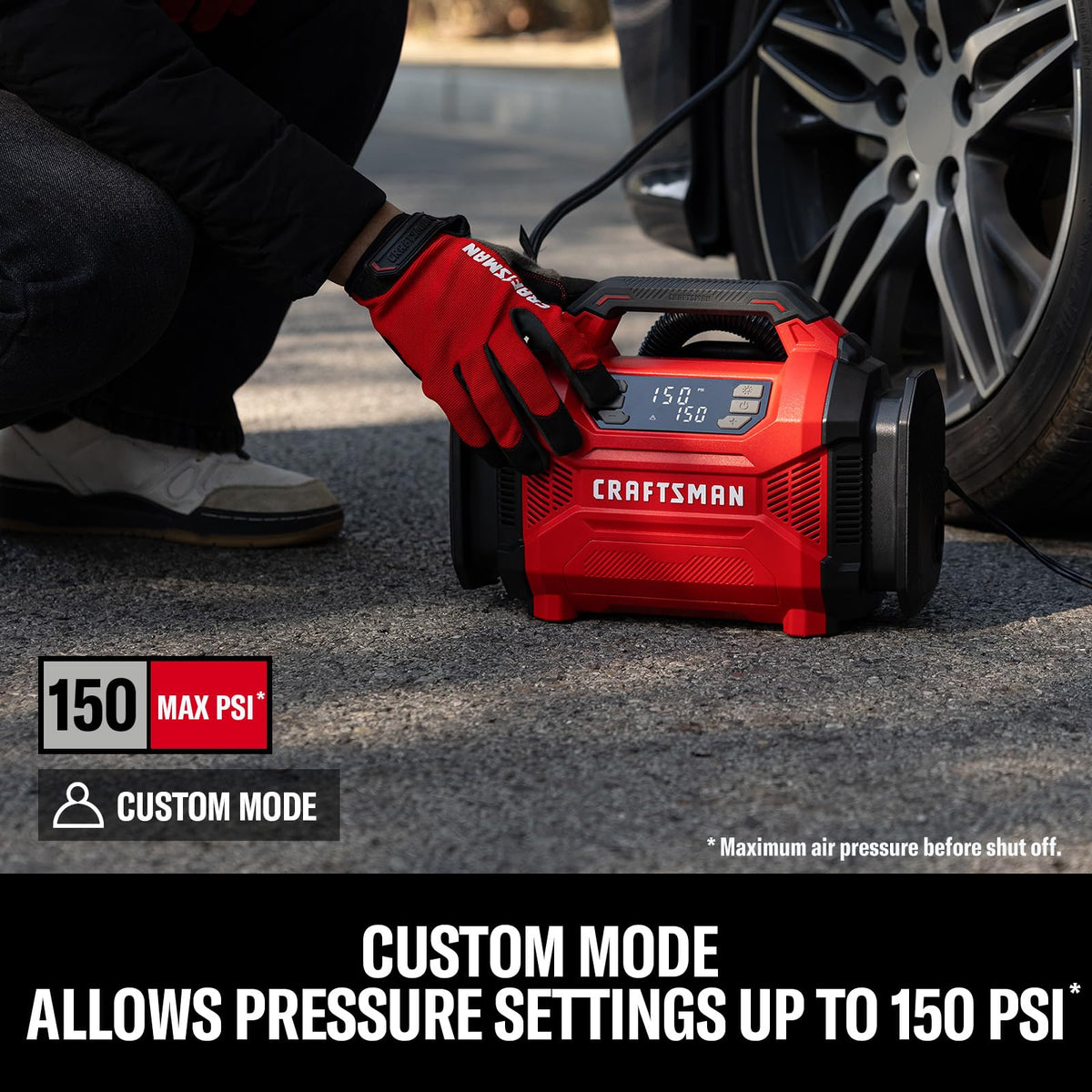 Dual Power Tire Inflator with Digital Gauge G883