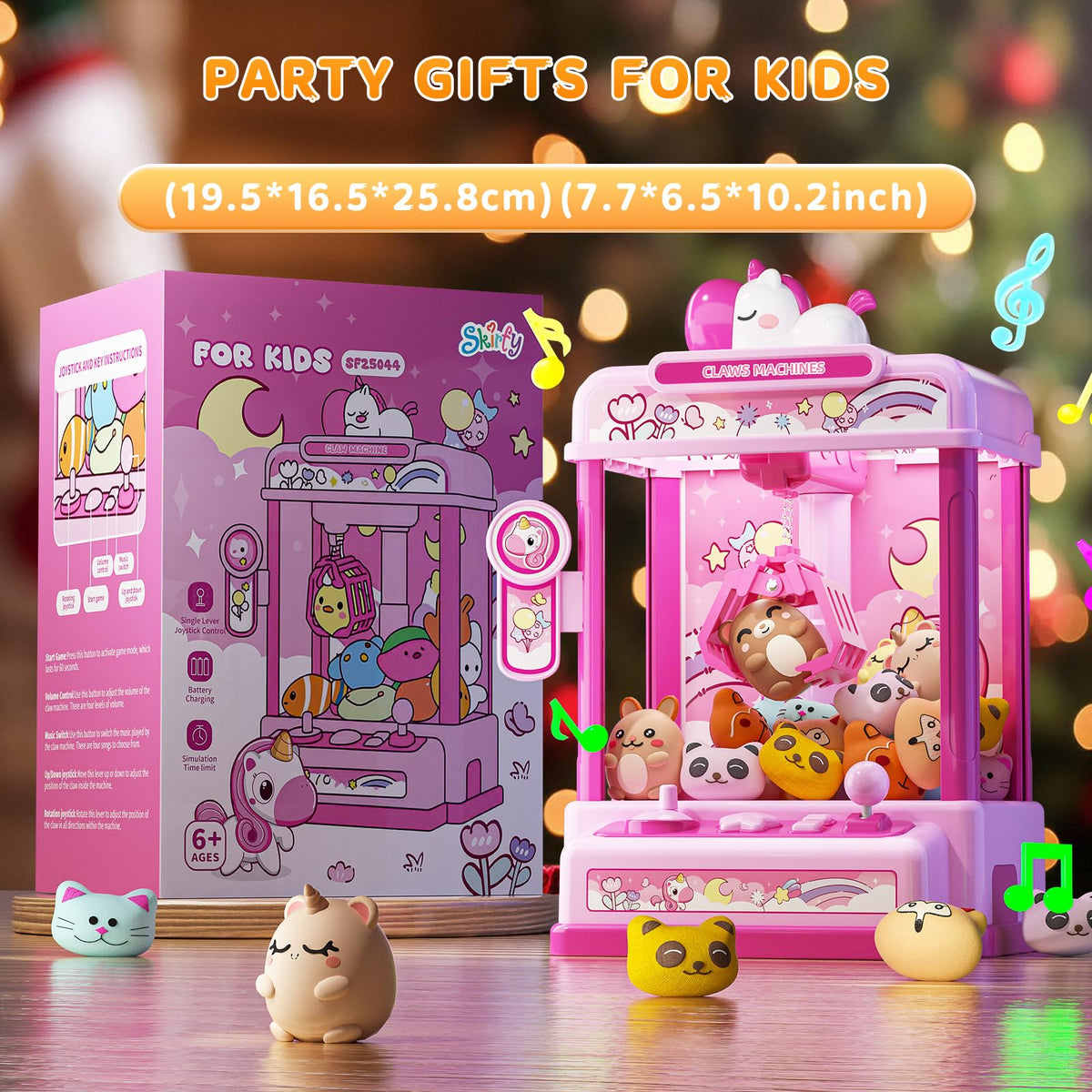 Claw Machine with Sound & 20 Mini Plush Toys K52856