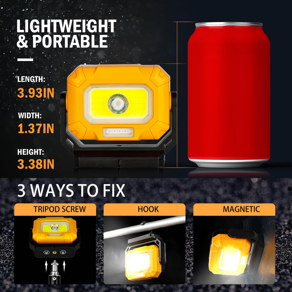 2 Pack Magnetic Rechargeable Work Light O57323