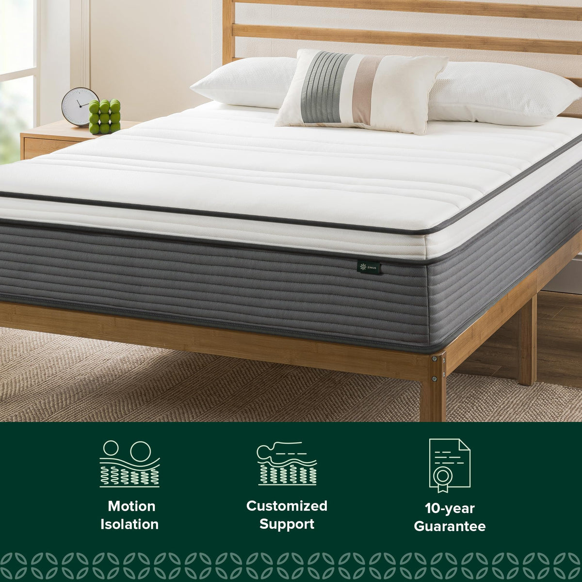 12 Inch King Size Hybrid Mattress B285256