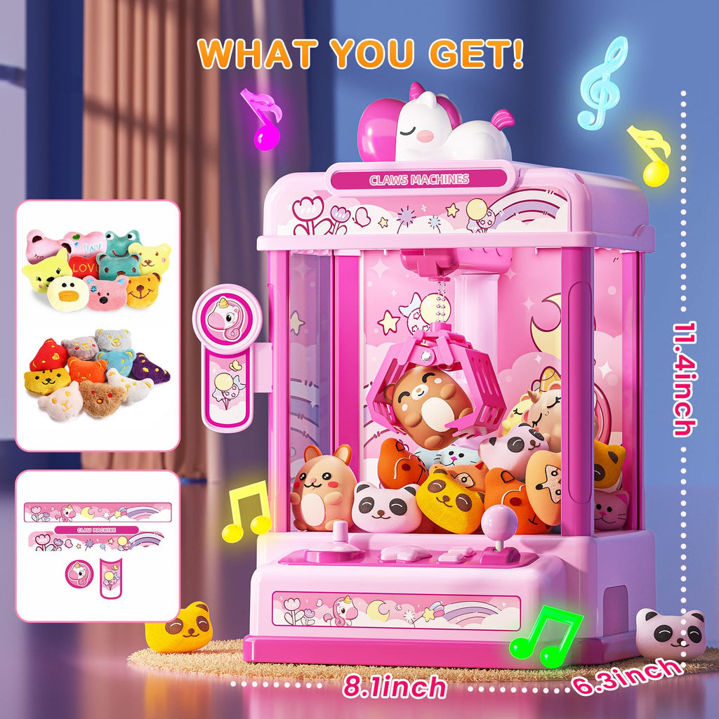 Claw Machine with Sound & 20 Mini Plush Toys K52856