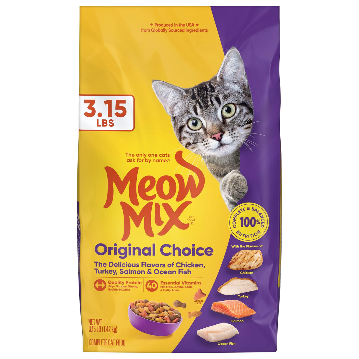 Dry Cat Food 3.15 Pound Bag S19854