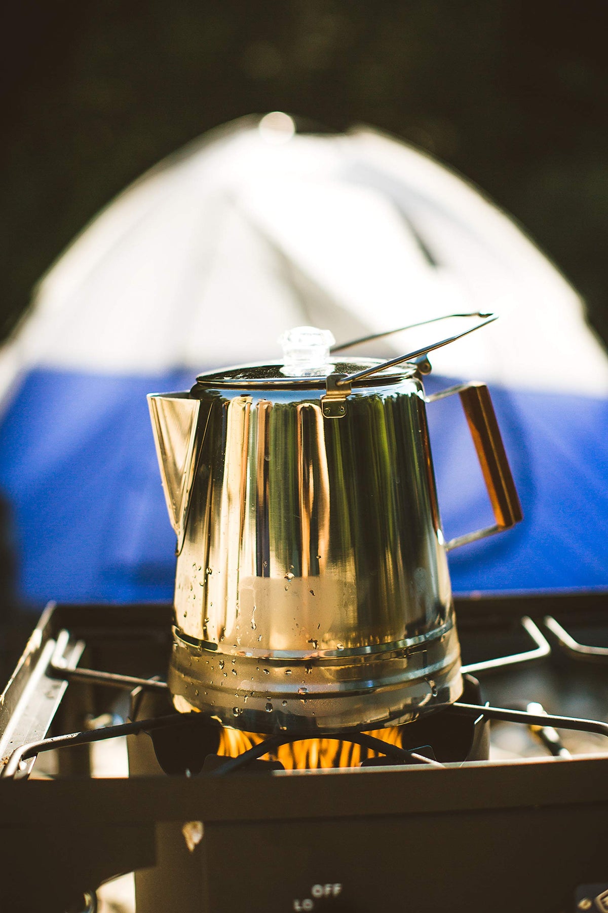 Stainless Steel Percolator Coffee Pot 28 Cups Y73408