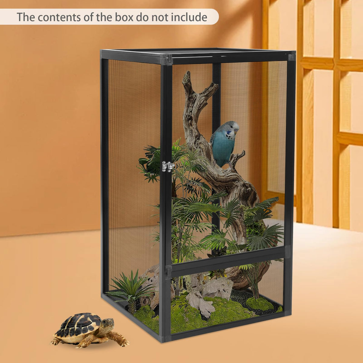 Aluminum Alloy Mesh Reptile Terrarium with Removable Top E110