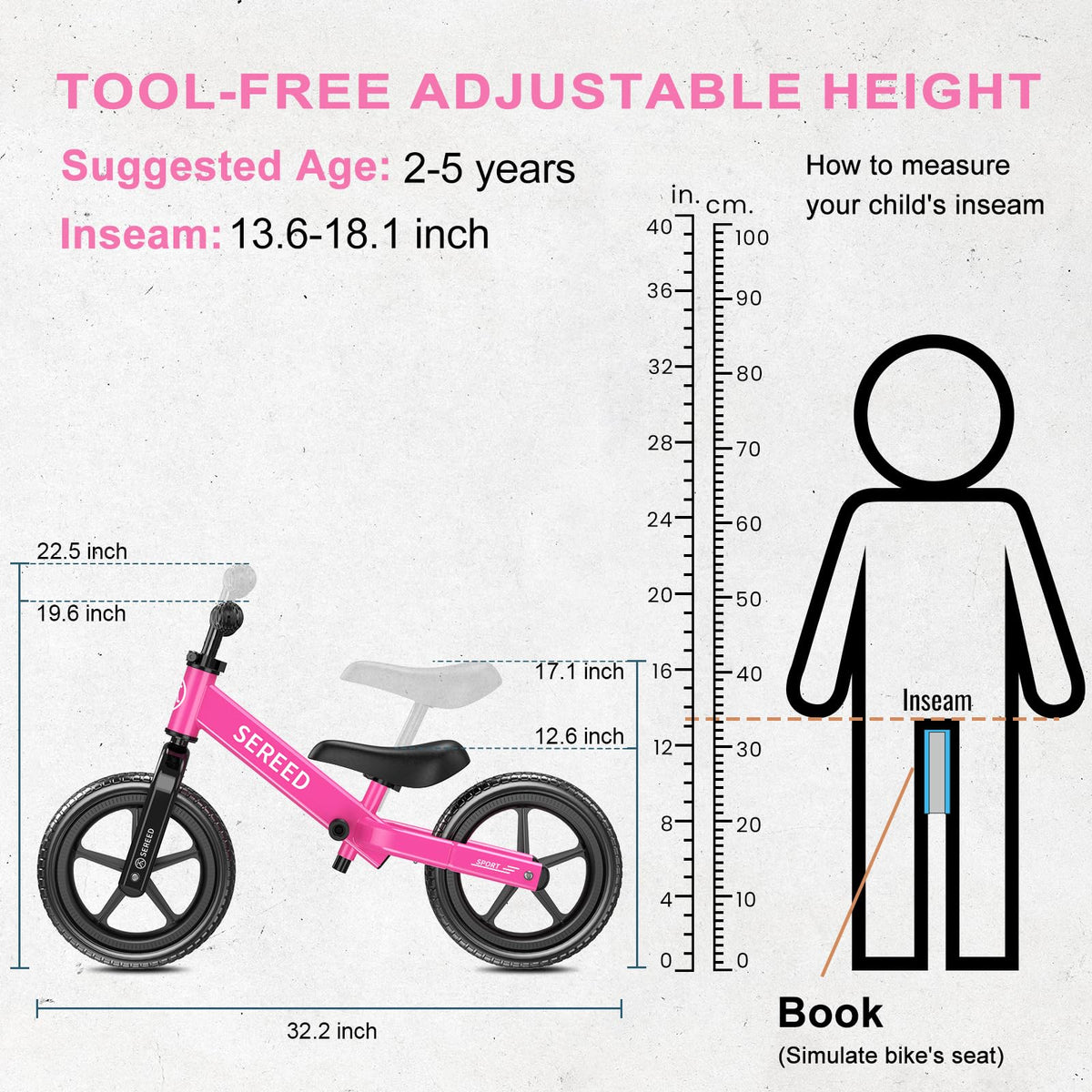 Adjustable Toddler Balance Bike T626194