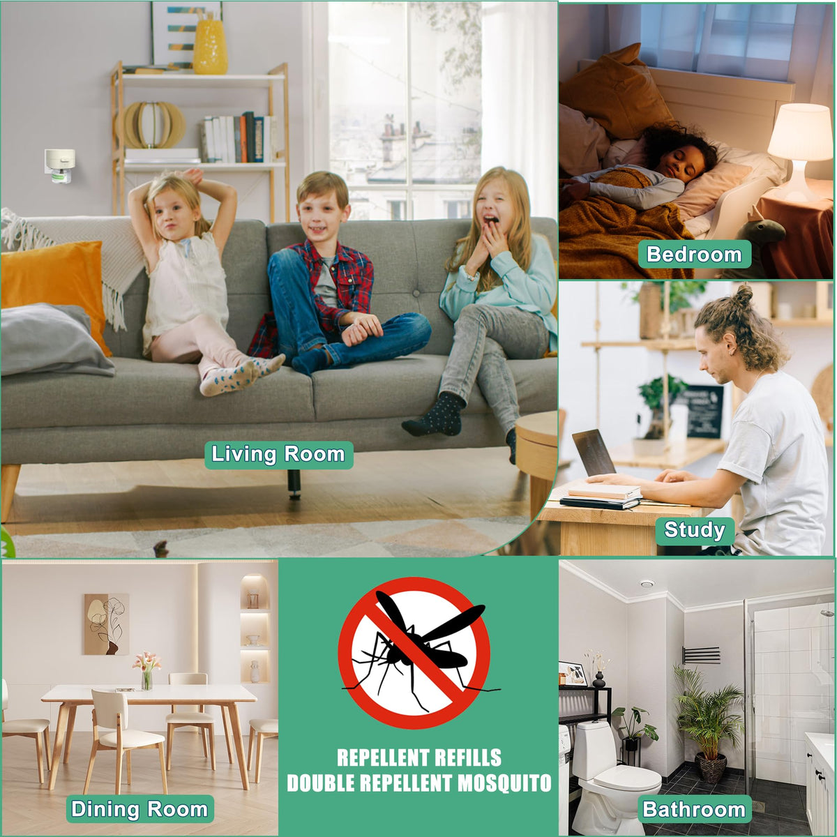 Electronic Mosquito Repellent Plug in with 280 Hr Refills V24357