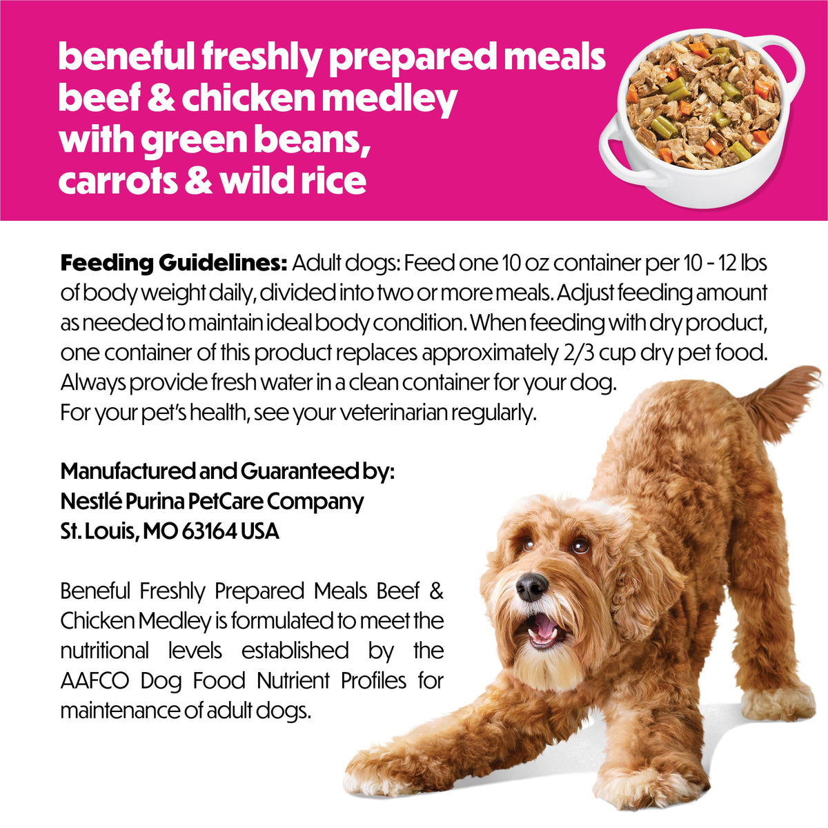Beef & Chicken Dog Food 8 x 10 oz X506