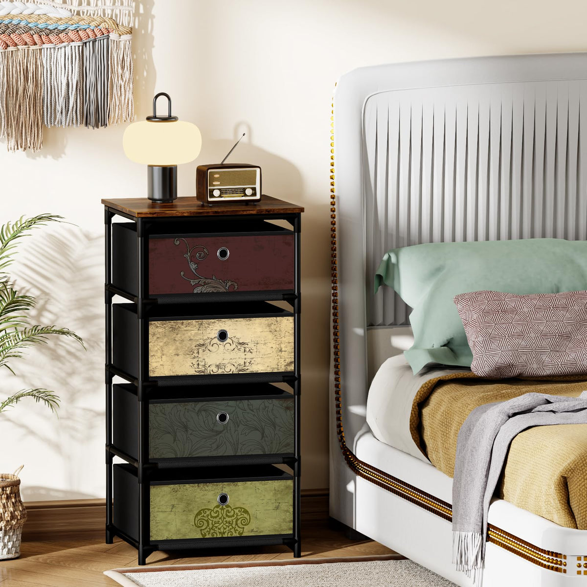 4 Drawer Fabric Storage Unit V80992