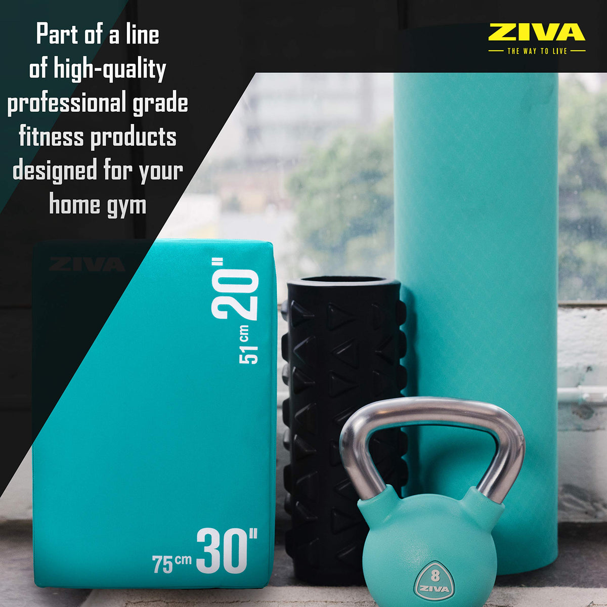 3-in-1 Plyo Box with Non-Slip PVC Cover 20x24x30" Z34589