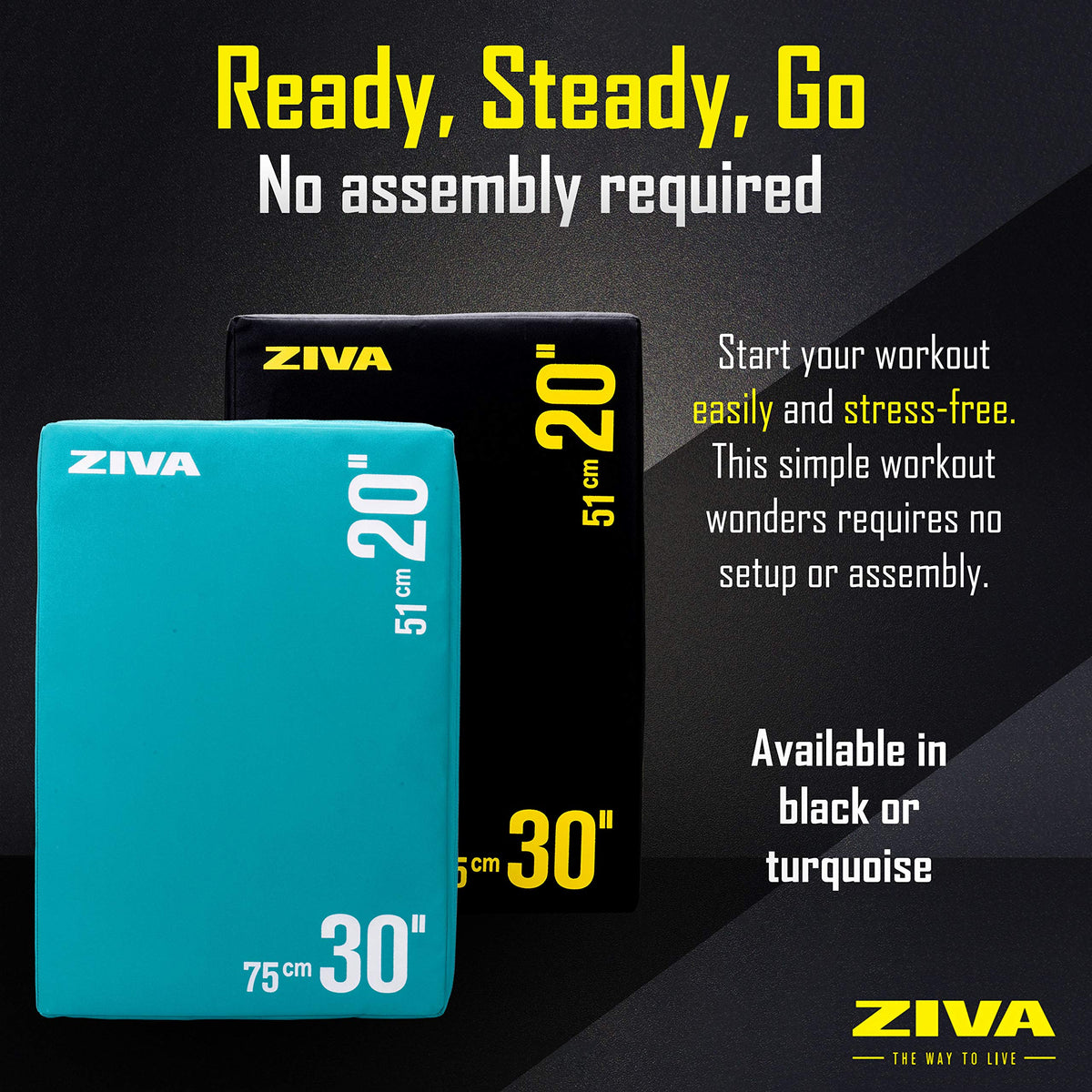 3-in-1 Plyo Box with Non-Slip PVC Cover 20x24x30" Z34589